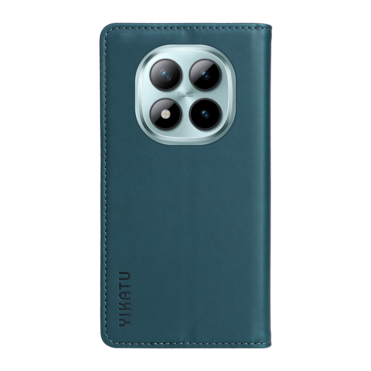 For Xiaomi Poco M8 Pro 5G / Redmi Note 15 Pro+ 5G (Global) Phone Cases YIKATU Magnetic Closure PU Leather Mobile Cover - Green