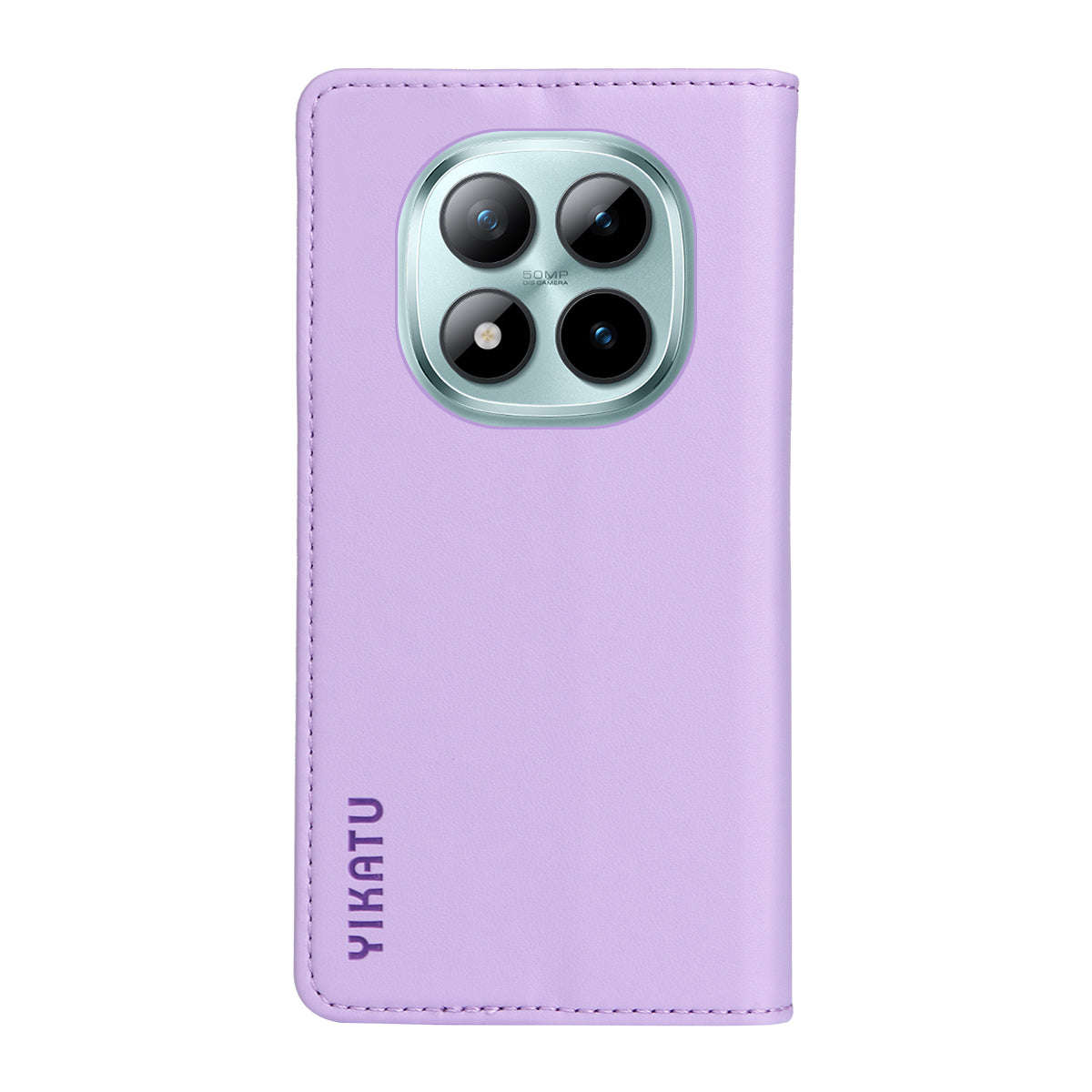For Xiaomi Poco M8 Pro 5G / Redmi Note 15 Pro+ 5G (Global) Phone Cases YIKATU Magnetic Closure PU Leather Mobile Cover -  Light Purple
