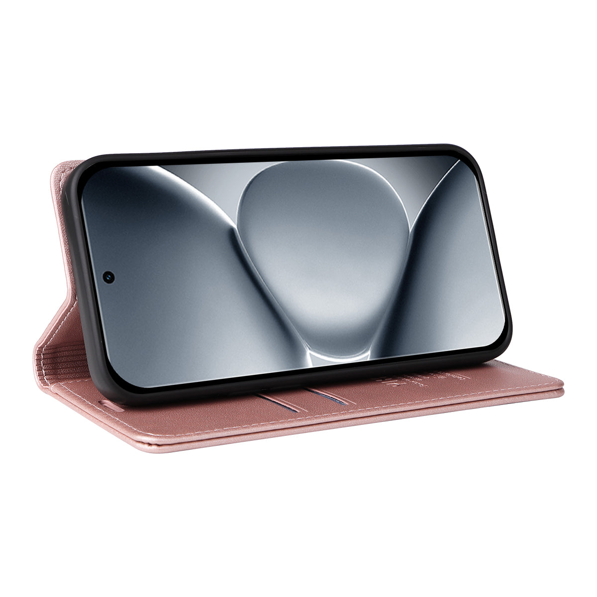 For Xiaomi Poco M8 Pro 5G / Redmi Note 15 Pro+ 5G (Global) Phone Cases YIKATU Magnetic Closure PU Leather Mobile Cover -  Rose Gold
