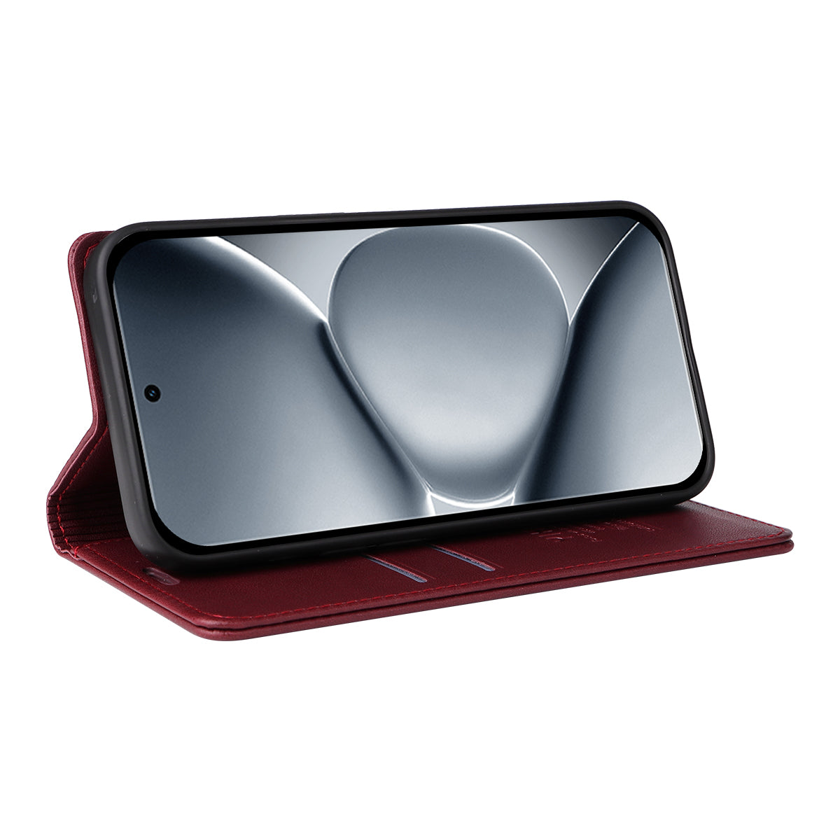 For Xiaomi Poco M8 Pro 5G / Redmi Note 15 Pro+ 5G (Global) Phone Cases YIKATU Magnetic Closure PU Leather Mobile Cover - Wine Red