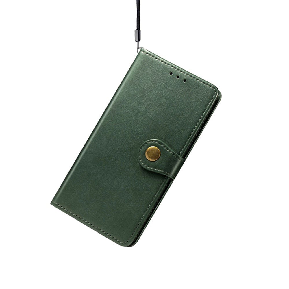 For Xiaomi Poco M8 Pro 5G / Redmi Note 15 Pro+ 5G (Global) Case Wallet Stand Leather Phone Cover with Wrist Strap - Green