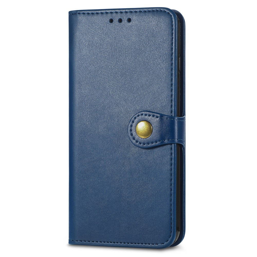 For Xiaomi Poco M8 Pro 5G / Redmi Note 15 Pro+ 5G (Global) Case Wallet Stand Leather Phone Cover with Wrist Strap - Blue