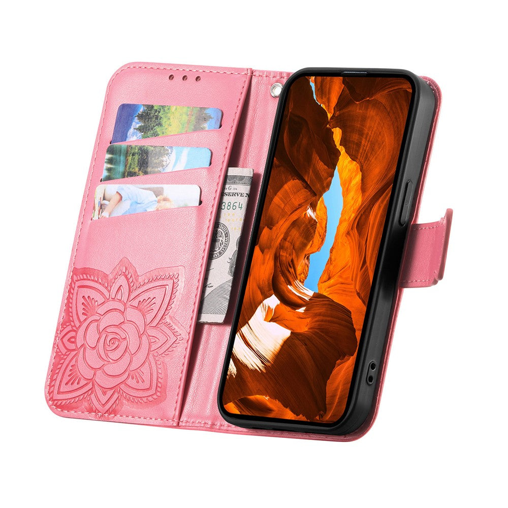 For Xiaomi Poco M8 Pro 5G / Redmi Note 15 Pro+ 5G (Global) Case with Strap Butterfly Pattern PU Leather Wallet Phone Cover - Pink