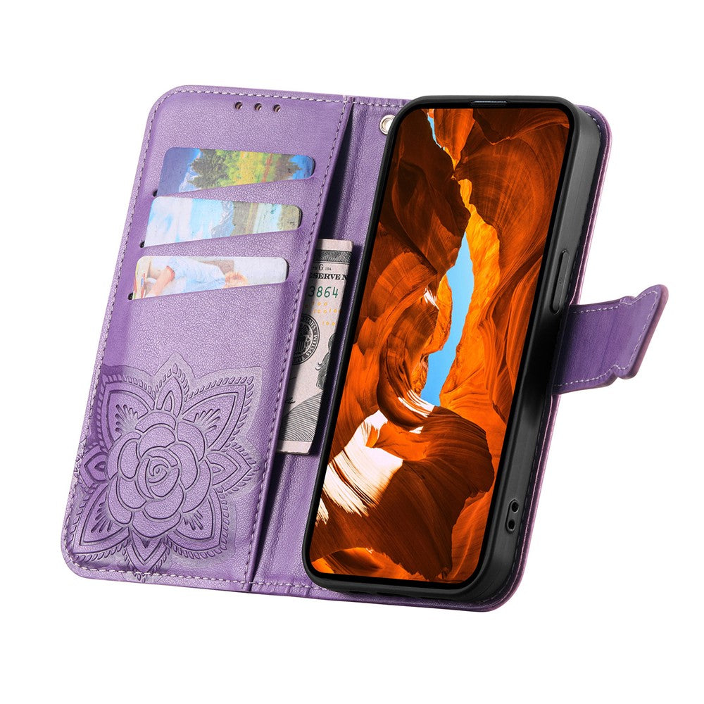 For Xiaomi Poco M8 Pro 5G / Redmi Note 15 Pro+ 5G (Global) Case with Strap Butterfly Pattern PU Leather Wallet Phone Cover - Light Purple