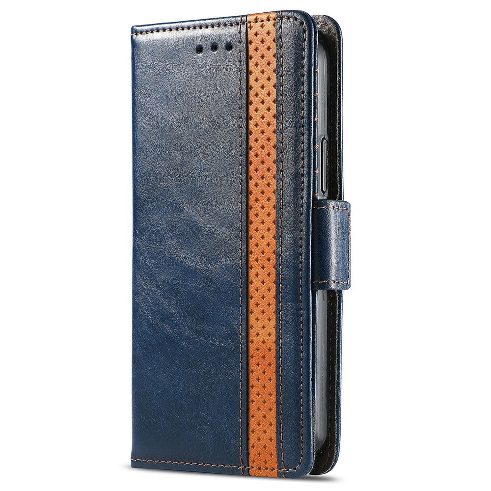 CASENEO For Xiaomi Poco M8 Pro 5G / Redmi Note 15 Pro+ 5G (Global) Phone Cases PU Leather Cover Stand with RFID Blocking Wallet - Dark Blue
