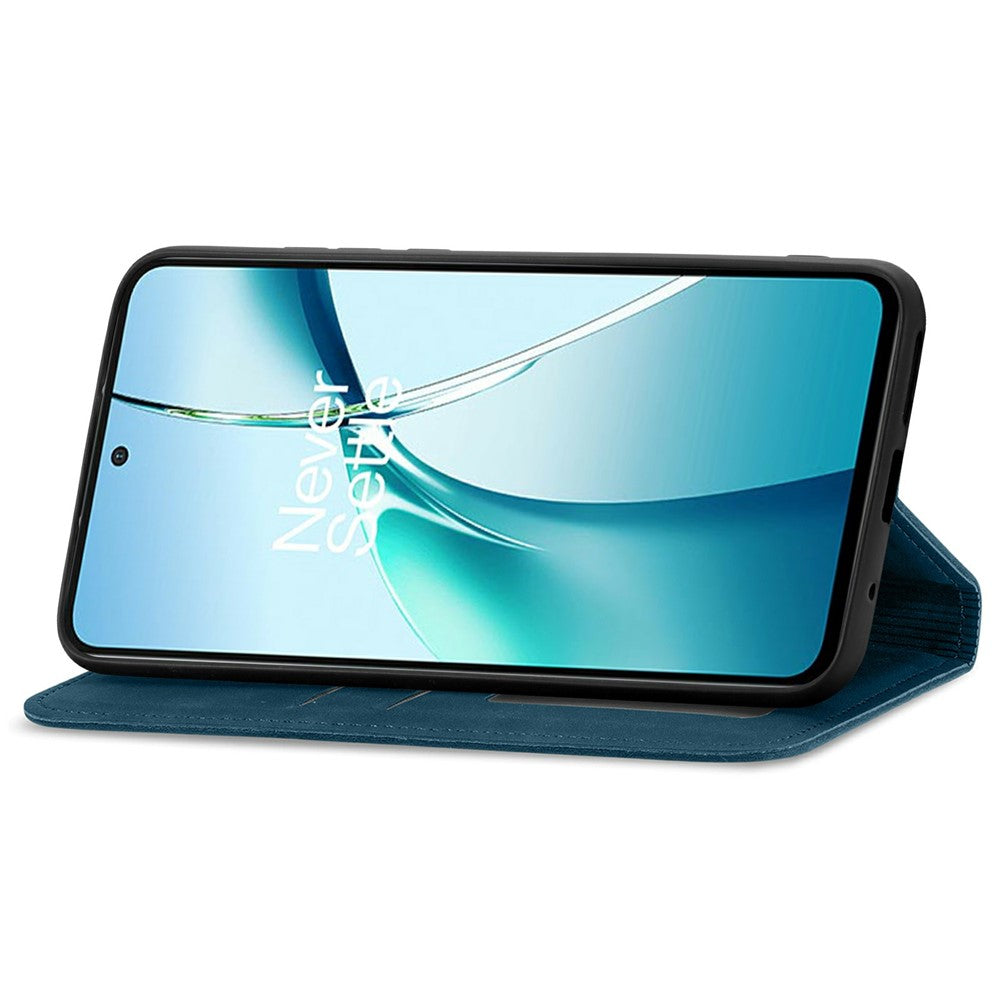 For Xiaomi Poco M8 Pro 5G / Redmi Note 15 Pro+ 5G (Global) Leather Case with Card Holder Magnetic Absorption Phone Cover - Dark Blue