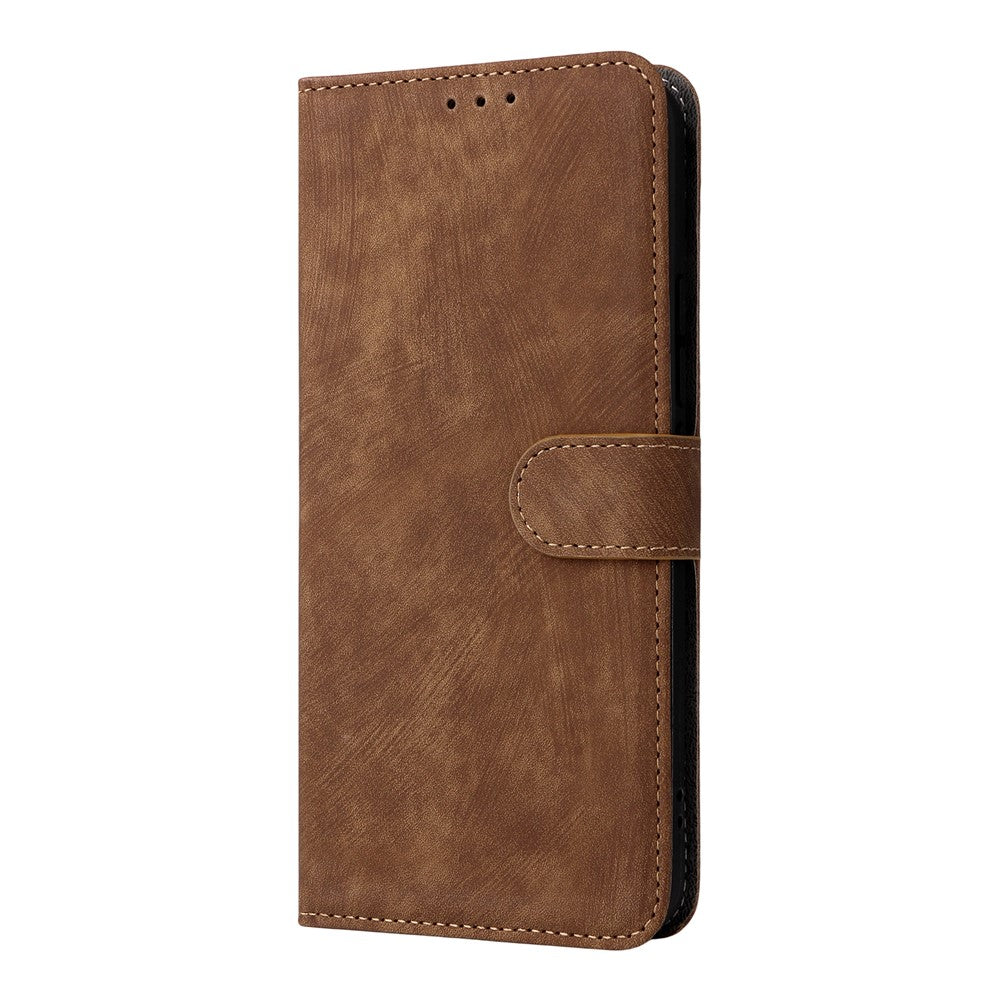 For Xiaomi Poco M8 Pro 5G / Redmi Note 15 Pro+ 5G (Global) Case Wallet RFID Blocking PU Leather Phone Cover Stand with Strap - Brown
