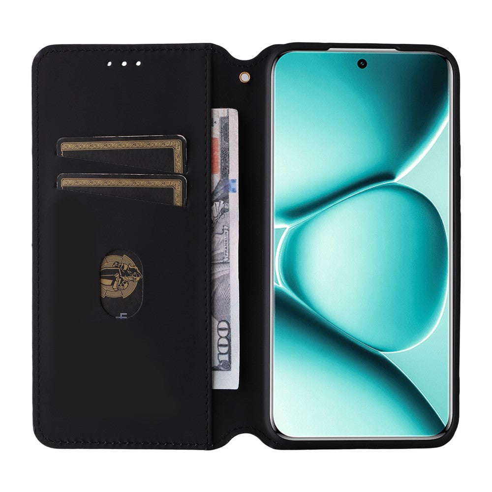 For Xiaomi Redmi Note 15 Pro 5G (Global) Case Wallet Rhombus Imprinted Leather Phone Cover - Purple