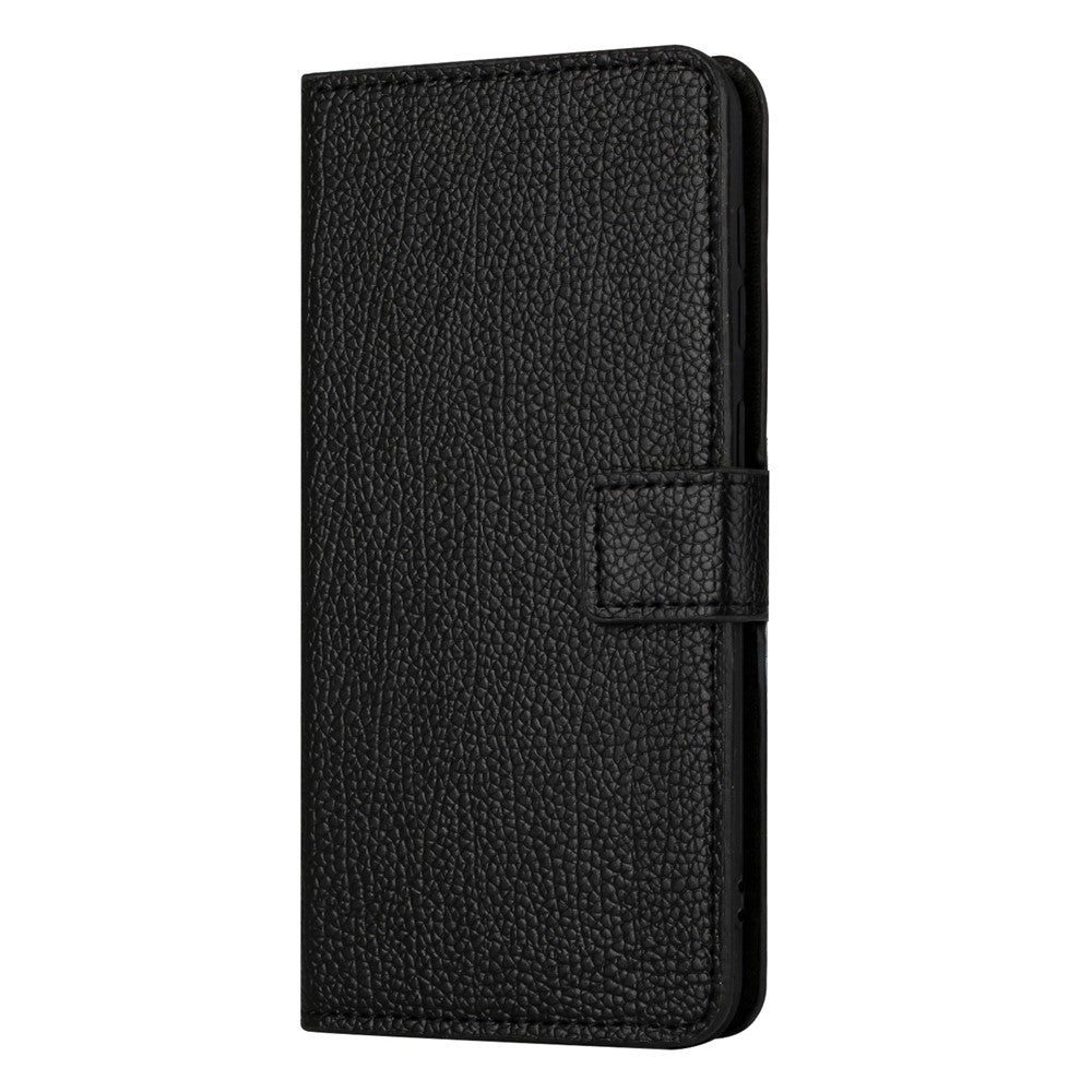 For Xiaomi Redmi Note 15 Pro 5G (Global) Case PU Leather Wallet Phone Cover Litchi Texture, Black