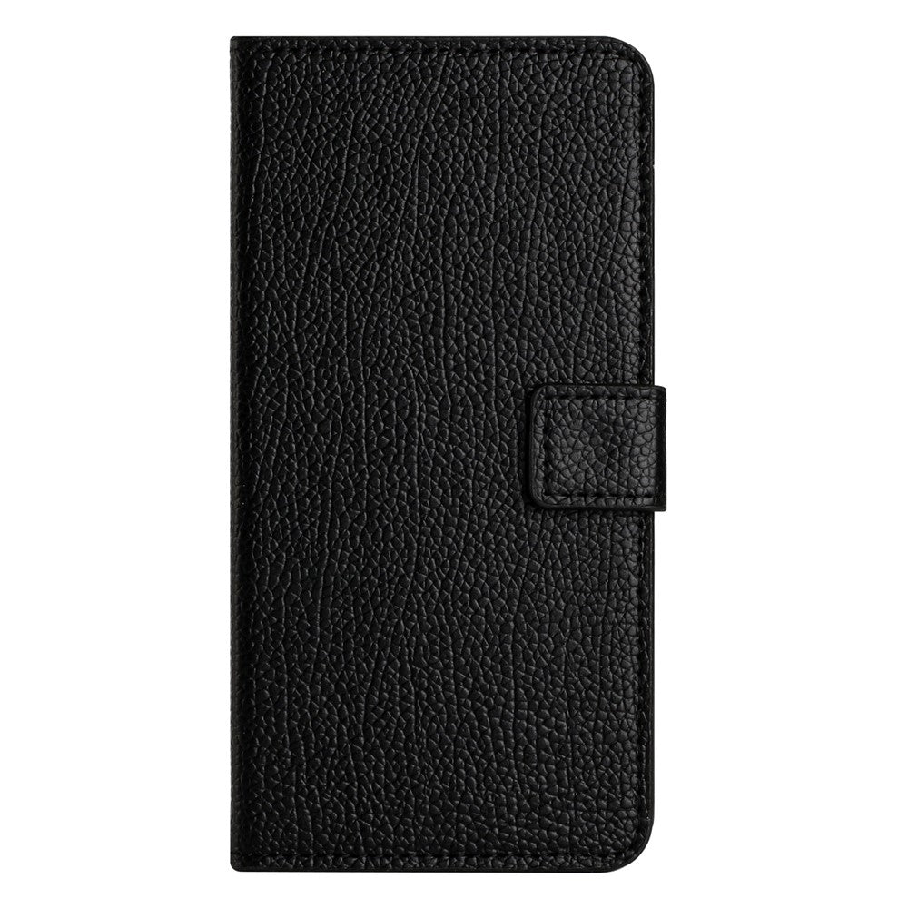 For Xiaomi Redmi Note 15 Pro 5G (Global) Case PU Leather Wallet Phone Cover Litchi Texture, Black