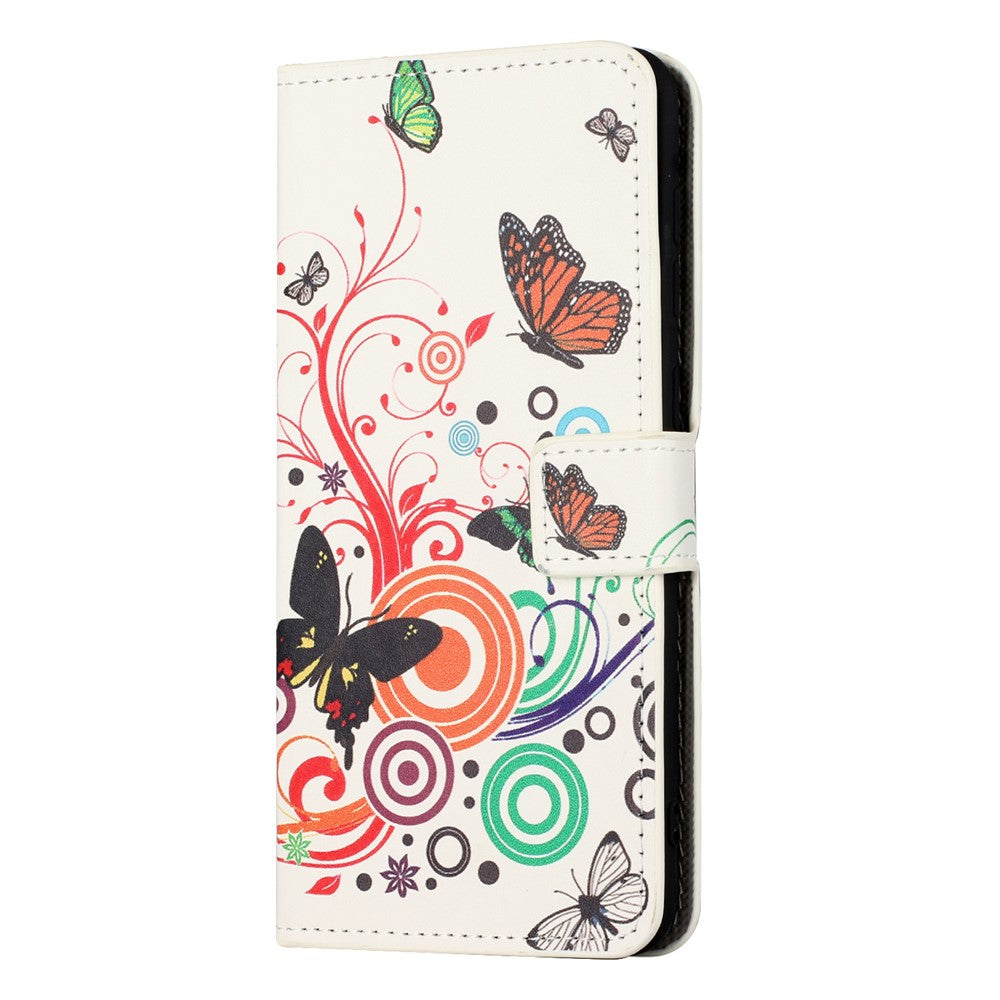 For Xiaomi Redmi Note 15 Pro 5G (Global) Case Pattern Print PU Leather Wallet Phone Cover - White Butterfly