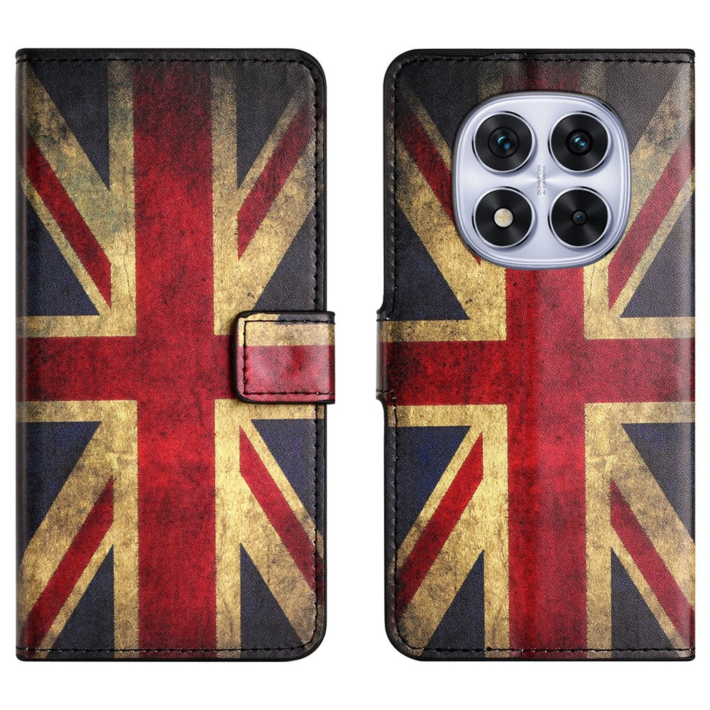 For Xiaomi Poco M8 Pro 5G / Redmi Note 15 Pro+ 5G (Global) Case Pattern Print PU Leather Wallet Phone Cover - Union Jack