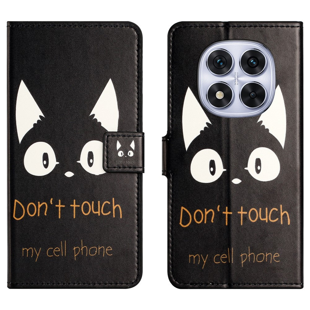 For Xiaomi Poco M8 Pro 5G / Redmi Note 15 Pro+ 5G (Global) Case Pattern Print PU Leather Wallet Phone Cover - Cat Ears