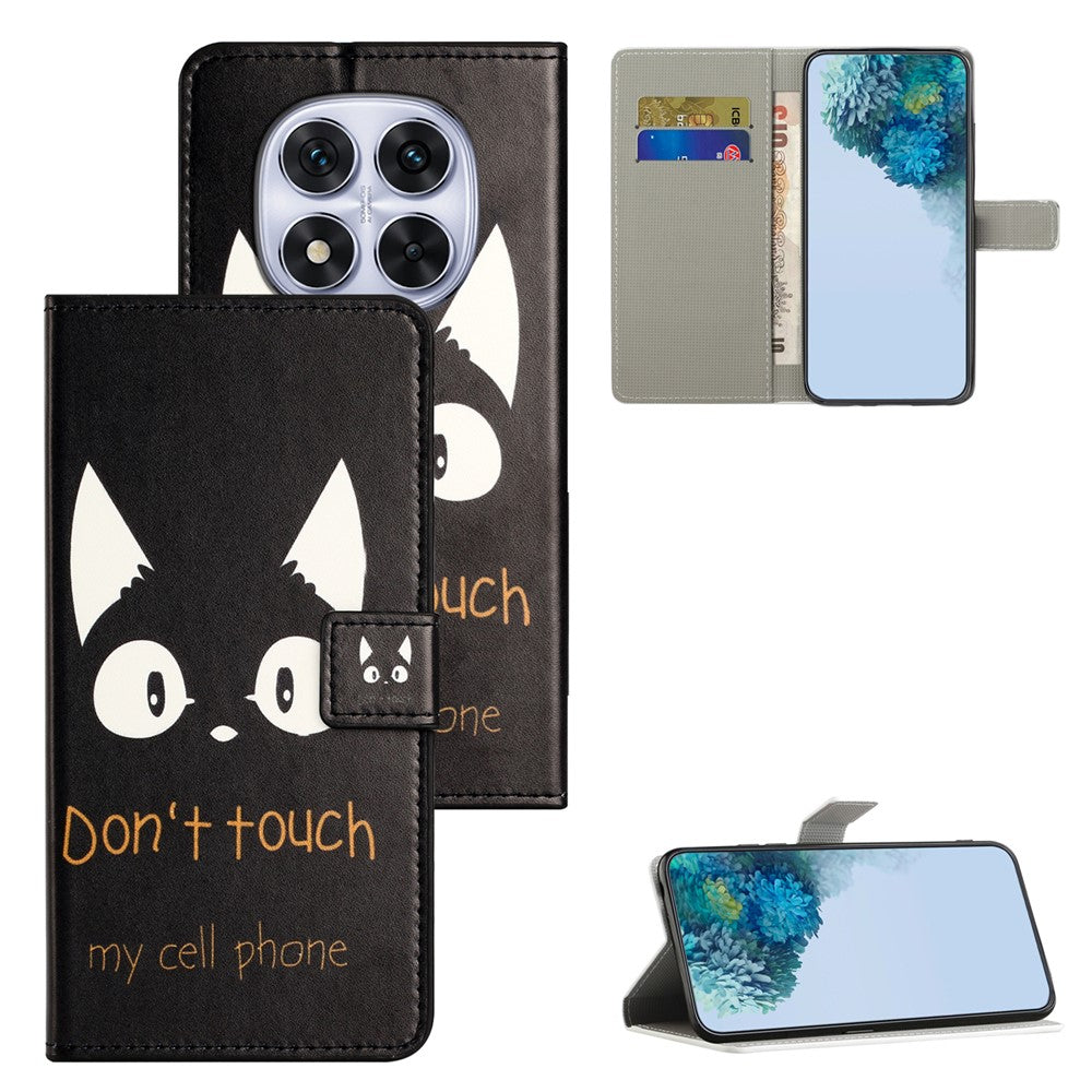 For Xiaomi Poco M8 Pro 5G / Redmi Note 15 Pro+ 5G (Global) Case Pattern Print PU Leather Wallet Phone Cover - Cat Ears