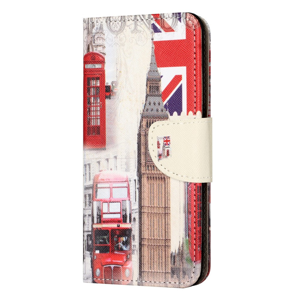 For Xiaomi Poco M8 Pro 5G / Redmi Note 15 Pro+ 5G (Global) Case Pattern Printing Cross Texture Leather Phone Cover - London Big Ben