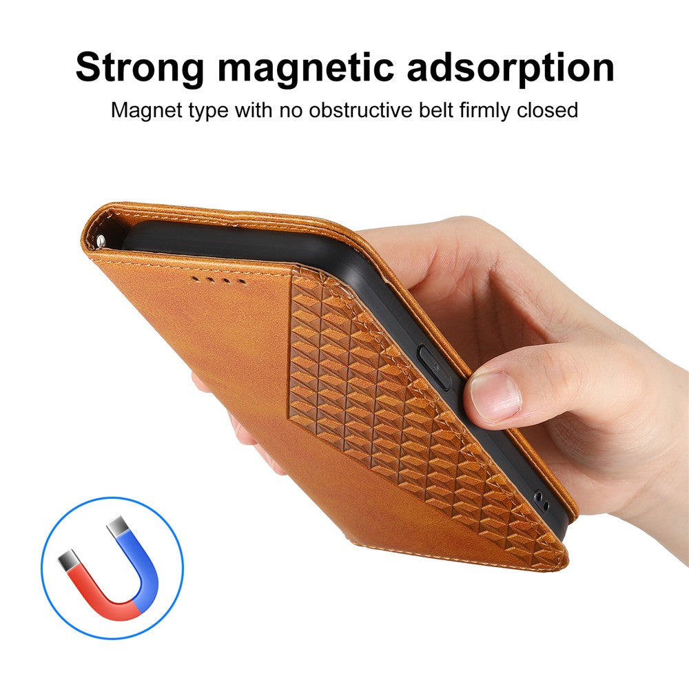 For Xiaomi Poco M8 Pro 5G / Redmi Note 15 Pro+ 5G (Global) Case Calf Texture PU Leather Wallet Phone Cover with Wrist Strap - Yellow