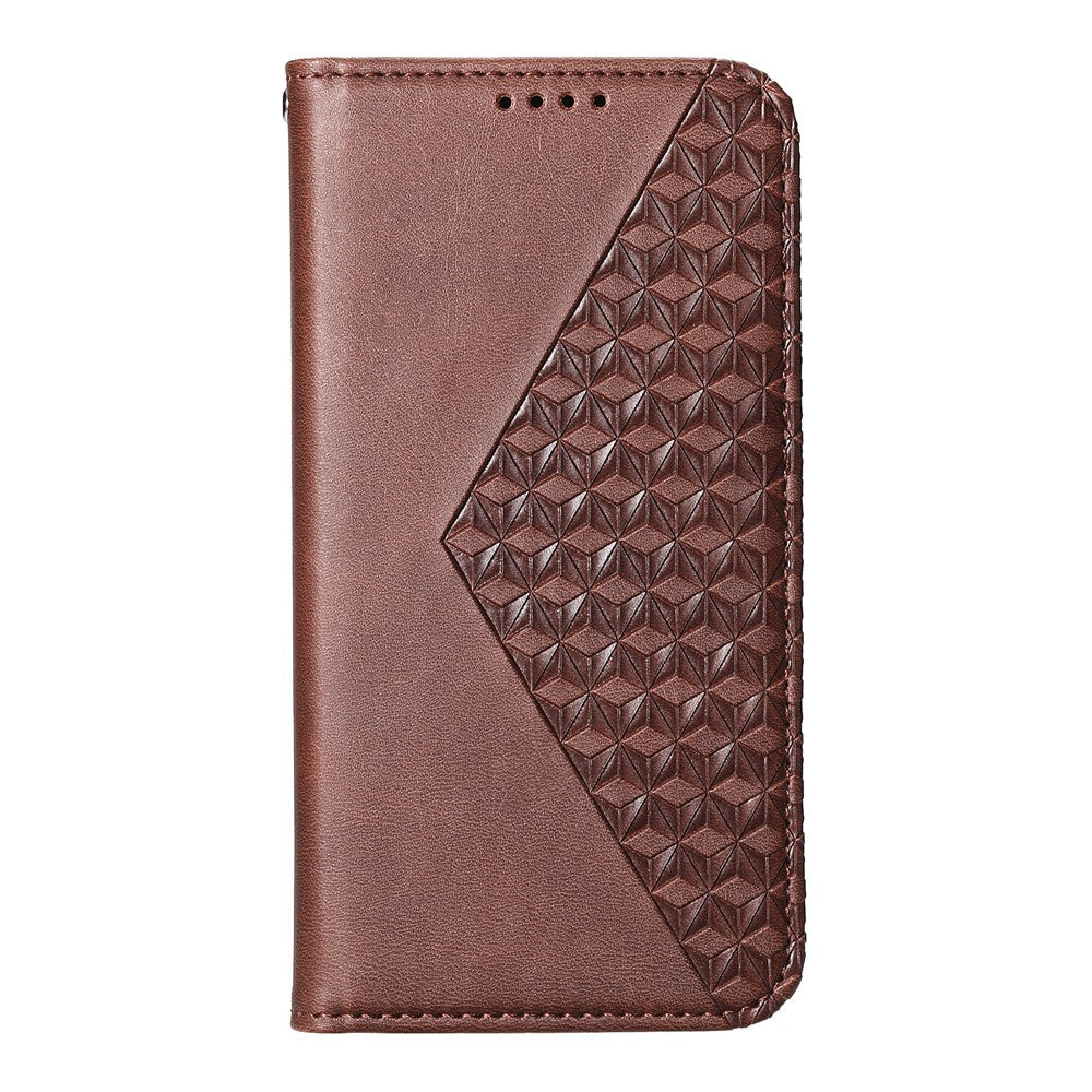 For Xiaomi Poco M8 Pro 5G / Redmi Note 15 Pro+ 5G (Global) Case Calf Texture PU Leather Wallet Phone Cover with Wrist Strap - Brown