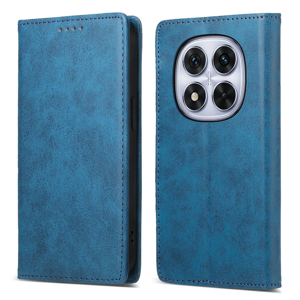 For Xiaomi Redmi Note 15 Pro 5G (Global) Wallet Case RFID Blocking PU Leather Phone Cover - Blue
