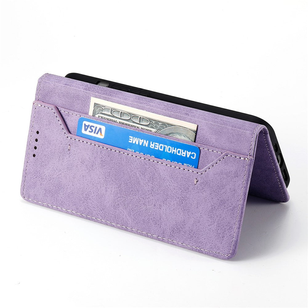 For Xiaomi Redmi Note 15 Pro 5G (Global) Wallet Case RFID Blocking PU Leather Phone Cover - Purple