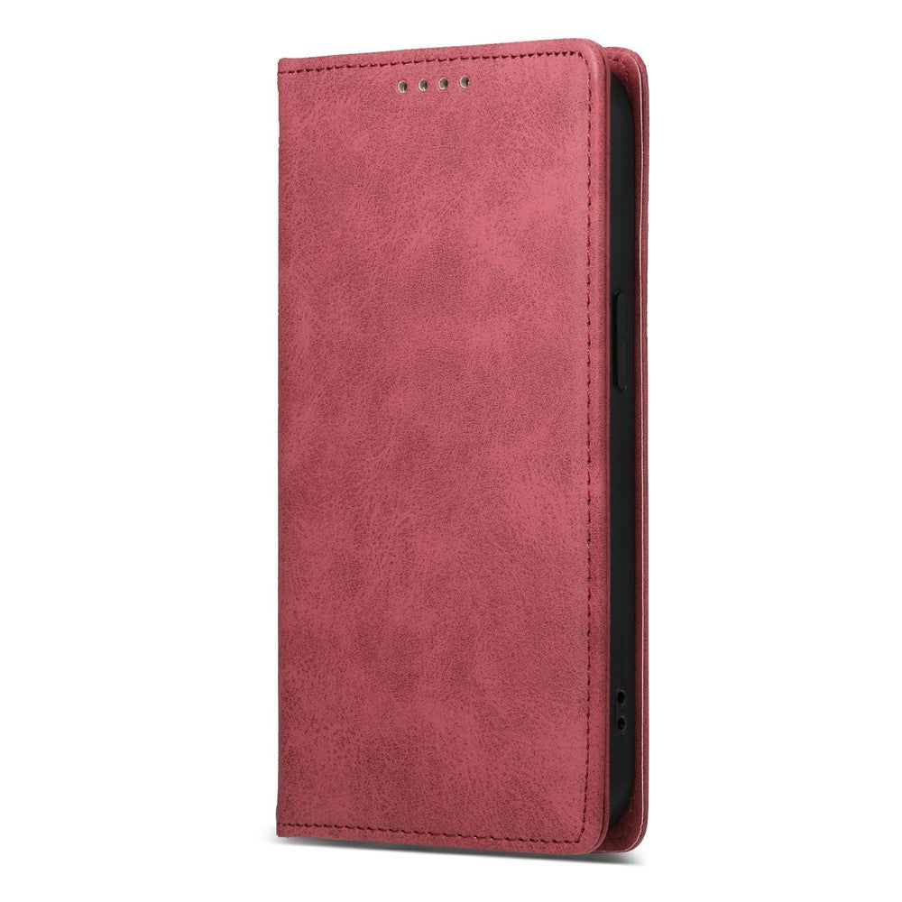 For Xiaomi Redmi Note 15 Pro 5G (Global) Wallet Case RFID Blocking PU Leather Phone Cover - Red