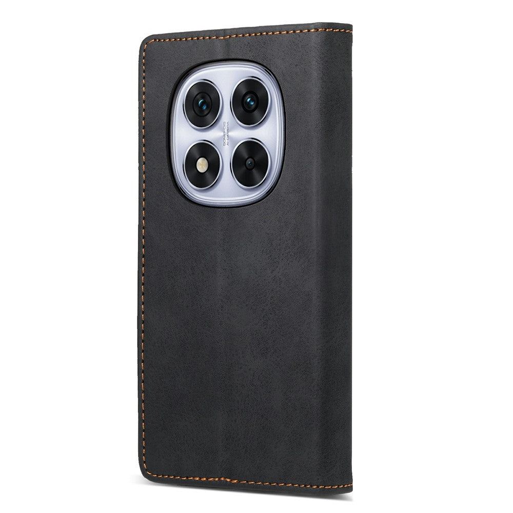 For Xiaomi Redmi Note 15 Pro 5G (Global) Wallet Case RFID Blocking PU Leather Phone Cover - Black