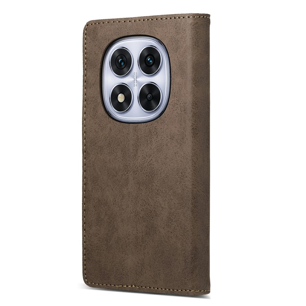 For Xiaomi Redmi Note 15 Pro 5G (Global) Wallet Case RFID Blocking PU Leather Phone Cover - Brown