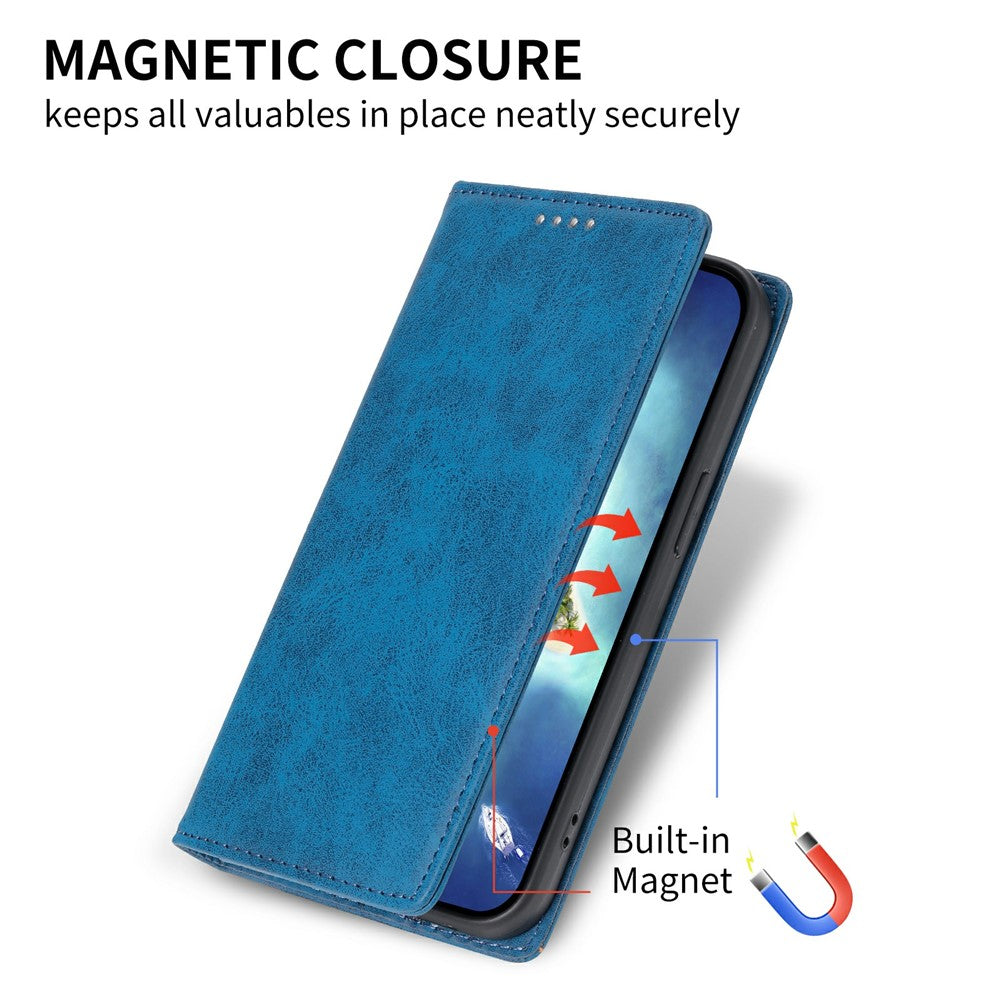 For Xiaomi Poco M8 Pro 5G / Redmi Note 15 Pro+ 5G (Global) Wallet Case RFID Blocking PU Leather Phone Cover - Blue