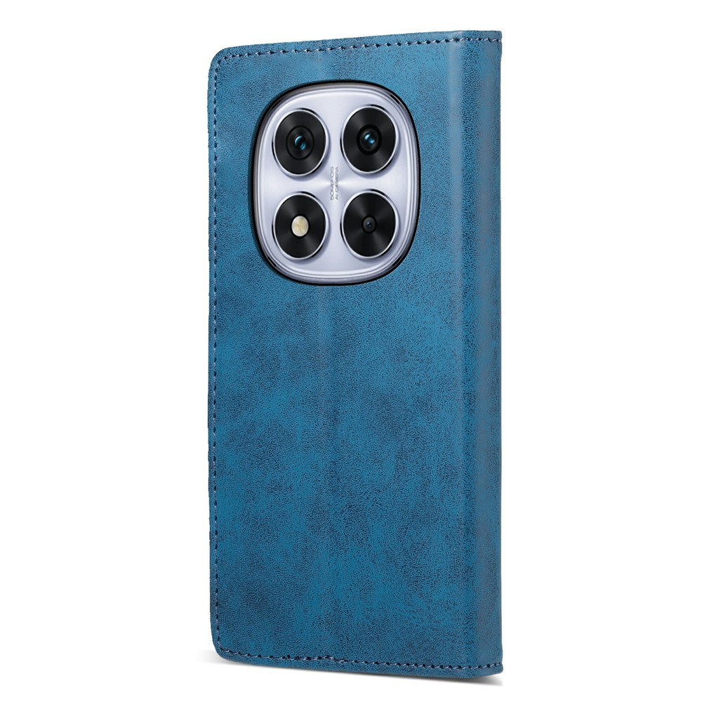 For Xiaomi Poco M8 Pro 5G / Redmi Note 15 Pro+ 5G (Global) Wallet Case RFID Blocking PU Leather Phone Cover - Blue