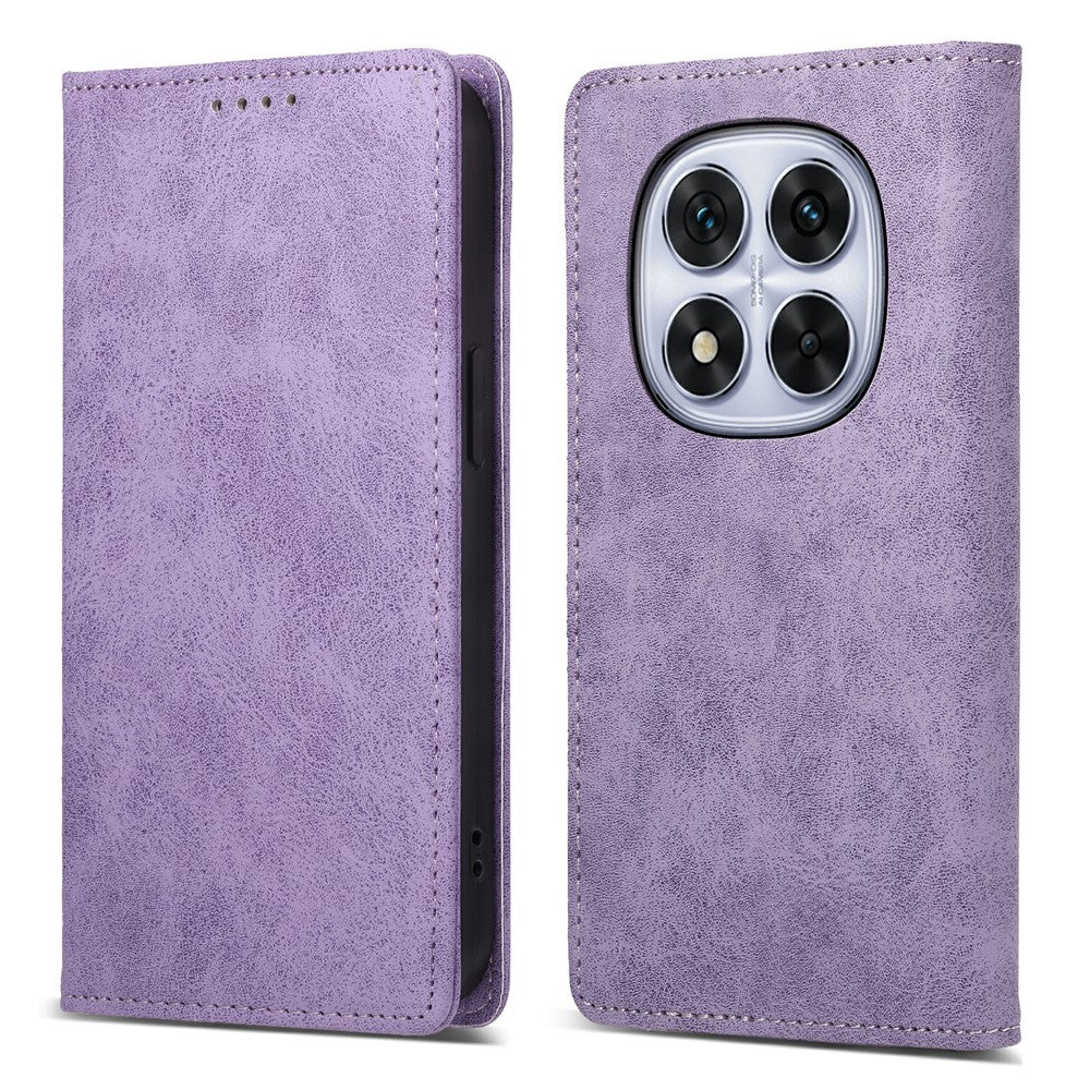 For Xiaomi Poco M8 Pro 5G / Redmi Note 15 Pro+ 5G (Global) Wallet Case RFID Blocking PU Leather Phone Cover - Purple