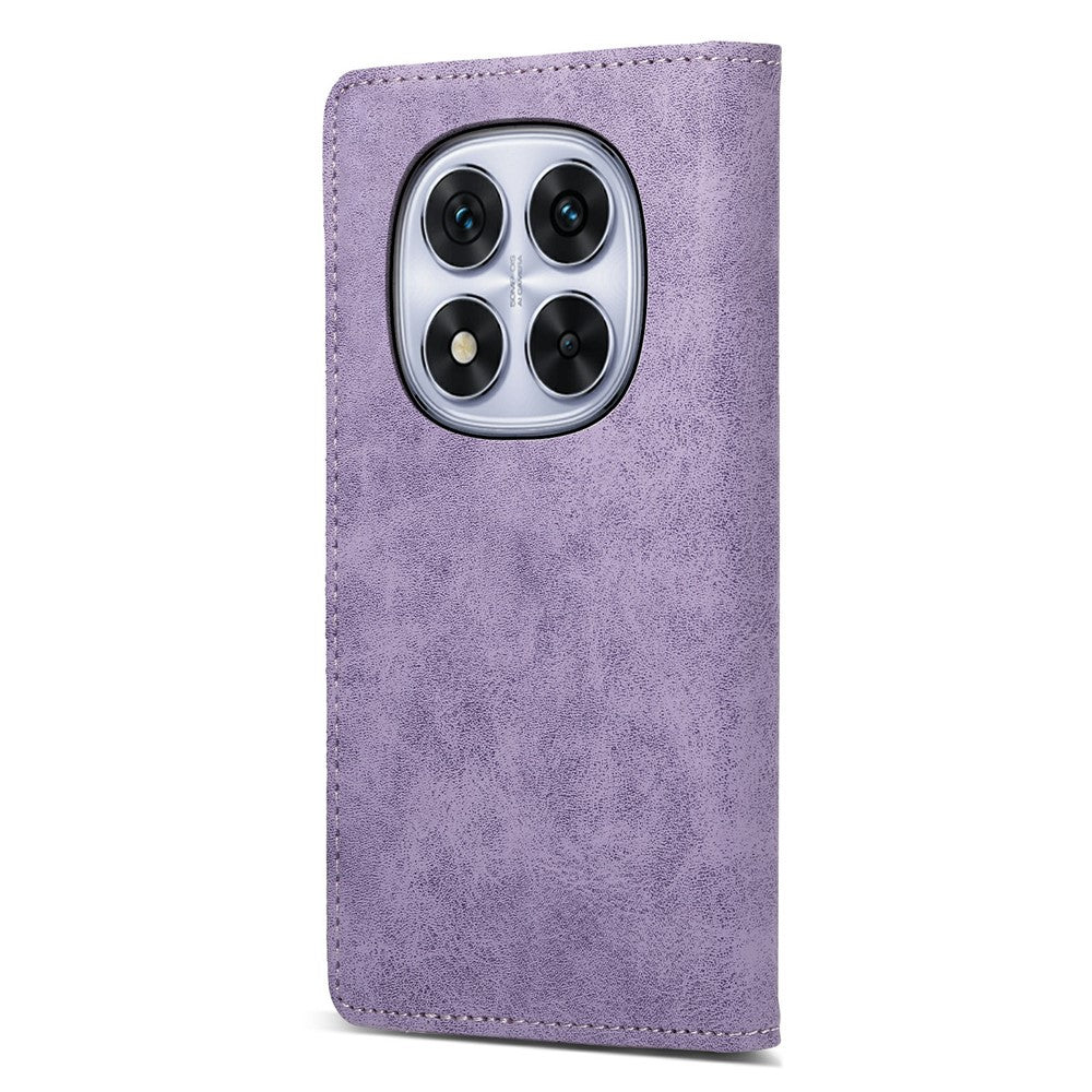 For Xiaomi Poco M8 Pro 5G / Redmi Note 15 Pro+ 5G (Global) Wallet Case RFID Blocking PU Leather Phone Cover - Purple