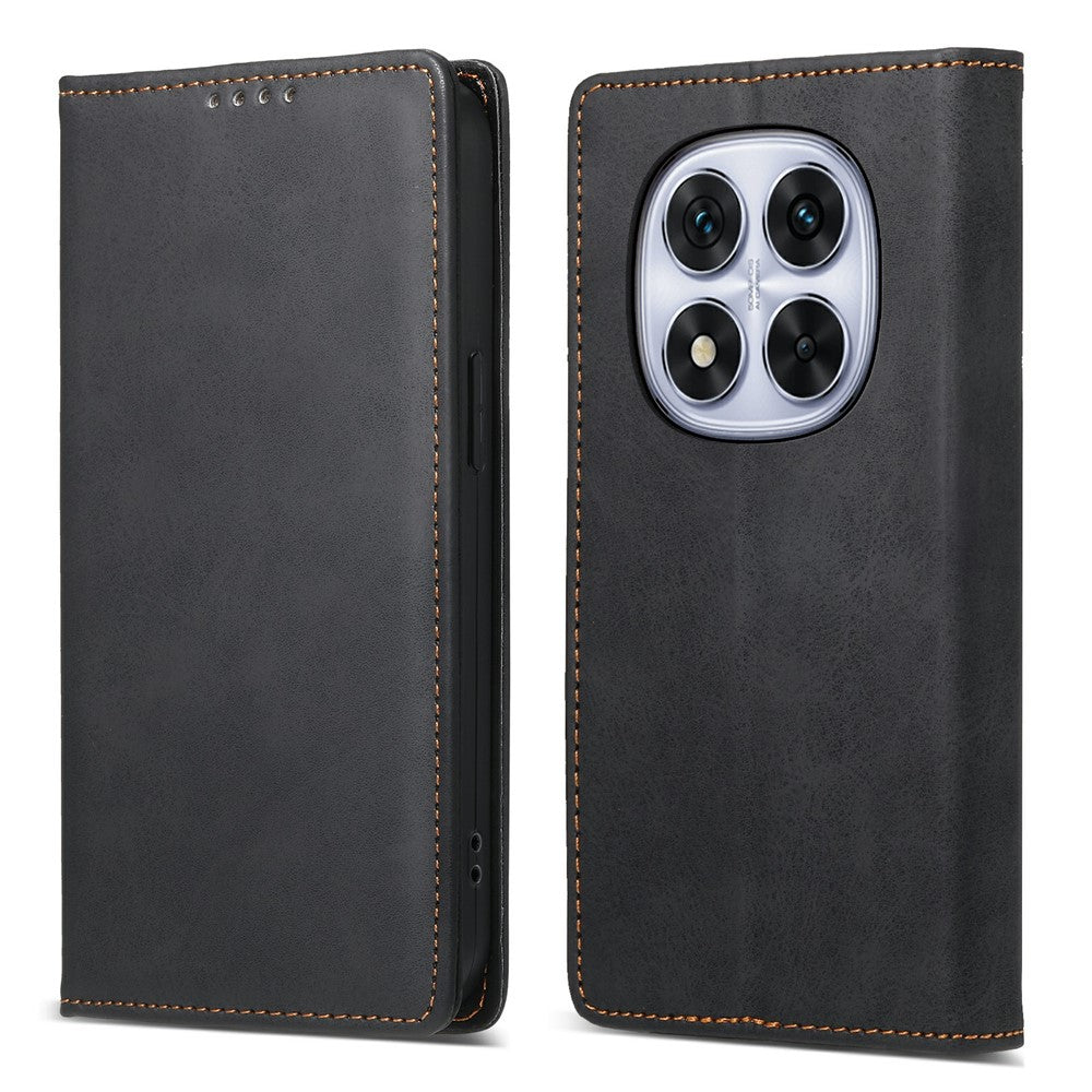 For Xiaomi Poco M8 Pro 5G / Redmi Note 15 Pro+ 5G (Global) Wallet Case RFID Blocking PU Leather Phone Cover - Black