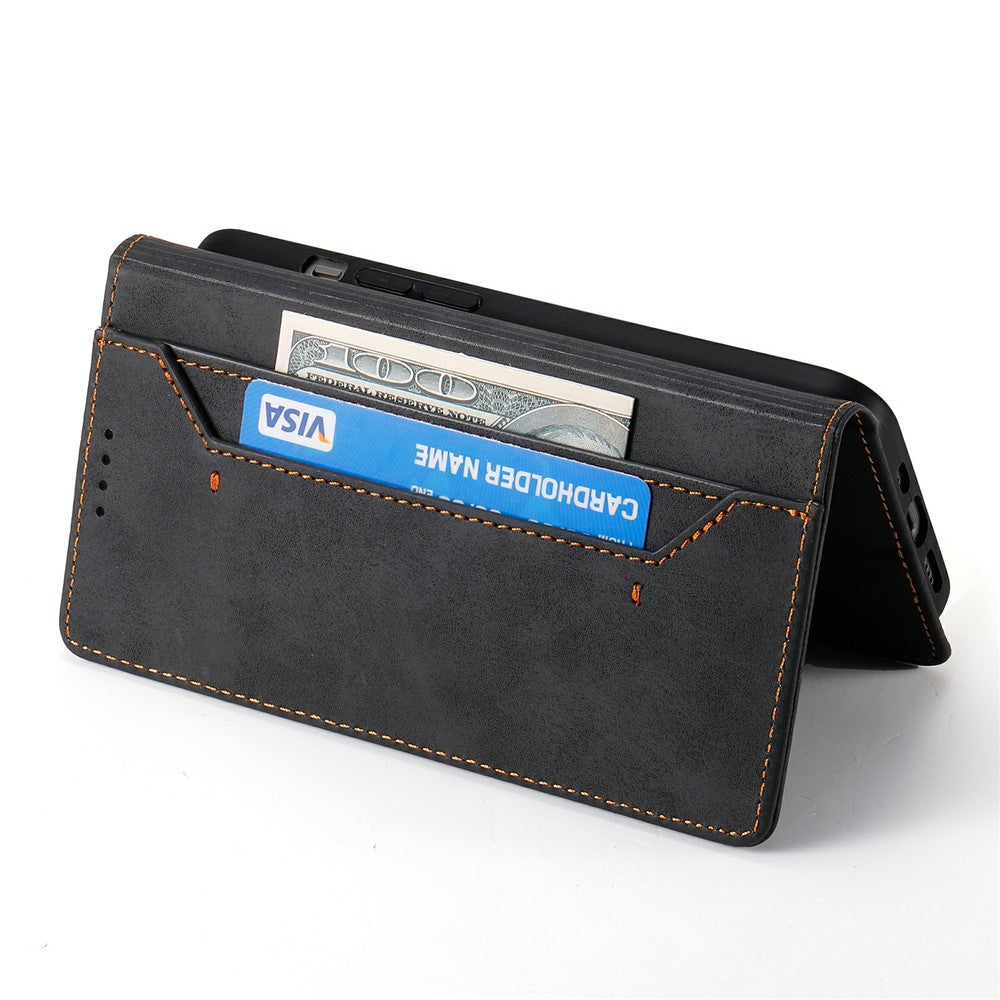 For Xiaomi Poco M8 Pro 5G / Redmi Note 15 Pro+ 5G (Global) Wallet Case RFID Blocking PU Leather Phone Cover - Black