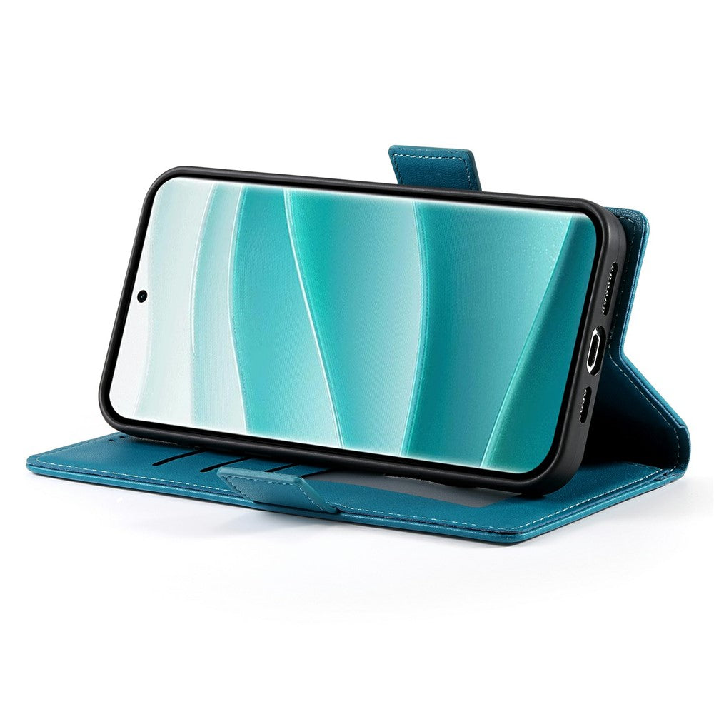 For Xiaomi Redmi Note 15 Pro 5G (Global) Stand Case PU Leather Wallet Phone Cover - Blue