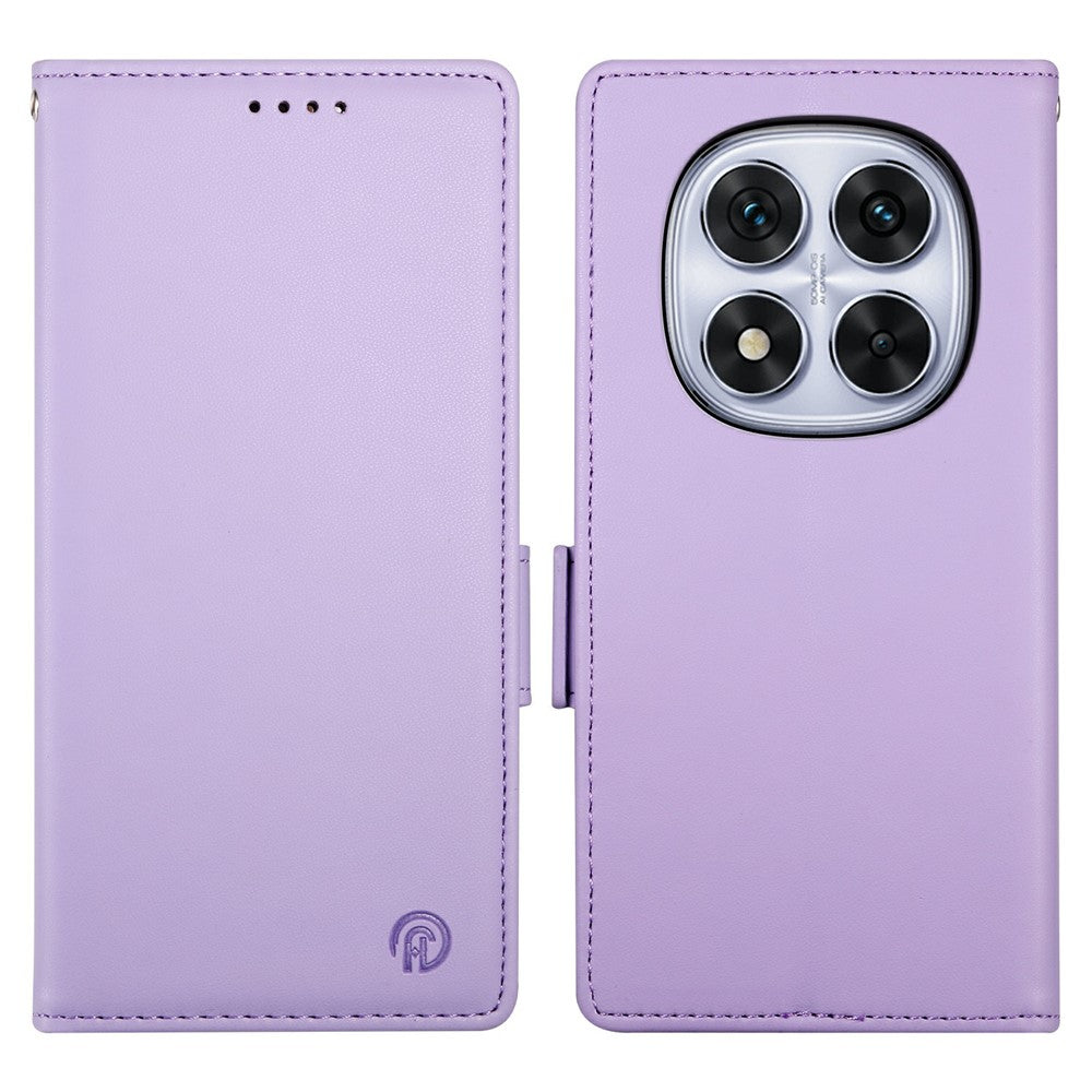 For Xiaomi Redmi Note 15 Pro 5G (Global) Stand Case PU Leather Wallet Phone Cover - Purple