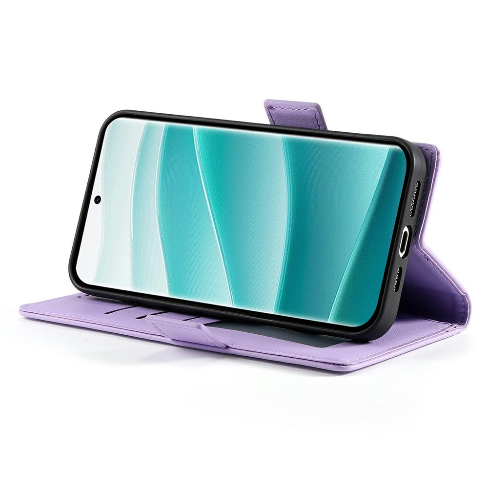 For Xiaomi Redmi Note 15 Pro 5G (Global) Stand Case PU Leather Wallet Phone Cover - Purple