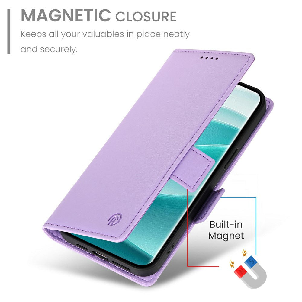 For Xiaomi Redmi Note 15 Pro 5G (Global) Stand Case PU Leather Wallet Phone Cover - Purple