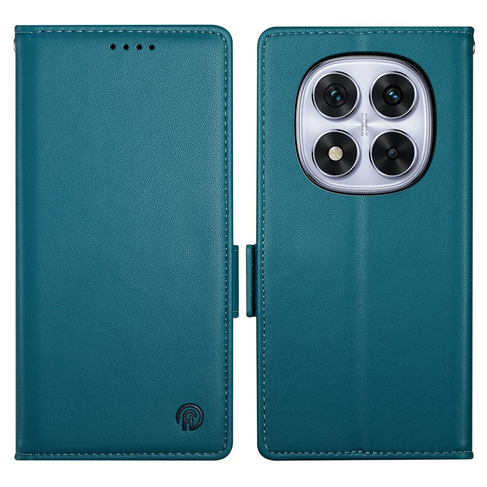 For Xiaomi Poco M8 Pro 5G / Redmi Note 15 Pro+ 5G (Global) Stand Case PU Leather Wallet Phone Cover - Blue