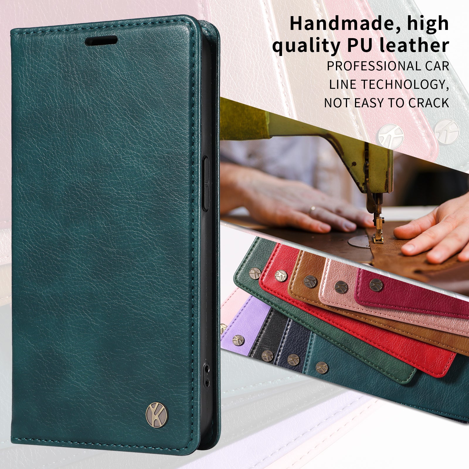 For Xiaomi Poco M8 Pro 5G / Redmi Note 15 Pro+ 5G (Global) Wallet Case YIKATU YK-006 Magnetic Closure Leather Phone Cover Litchi Texture - Blue