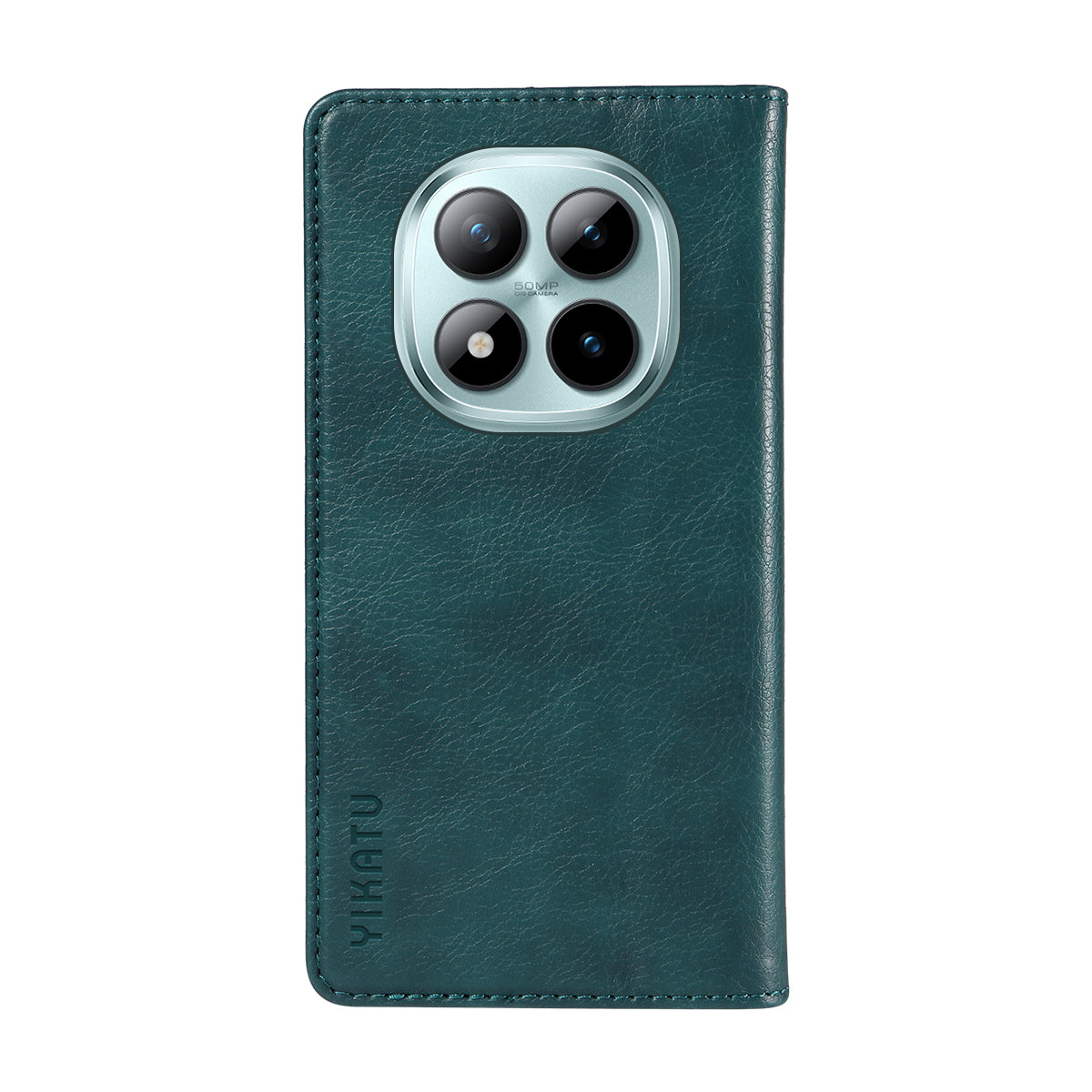 For Xiaomi Poco M8 Pro 5G / Redmi Note 15 Pro+ 5G (Global) Wallet Case YIKATU YK-006 Magnetic Closure Leather Phone Cover Litchi Texture - Blue