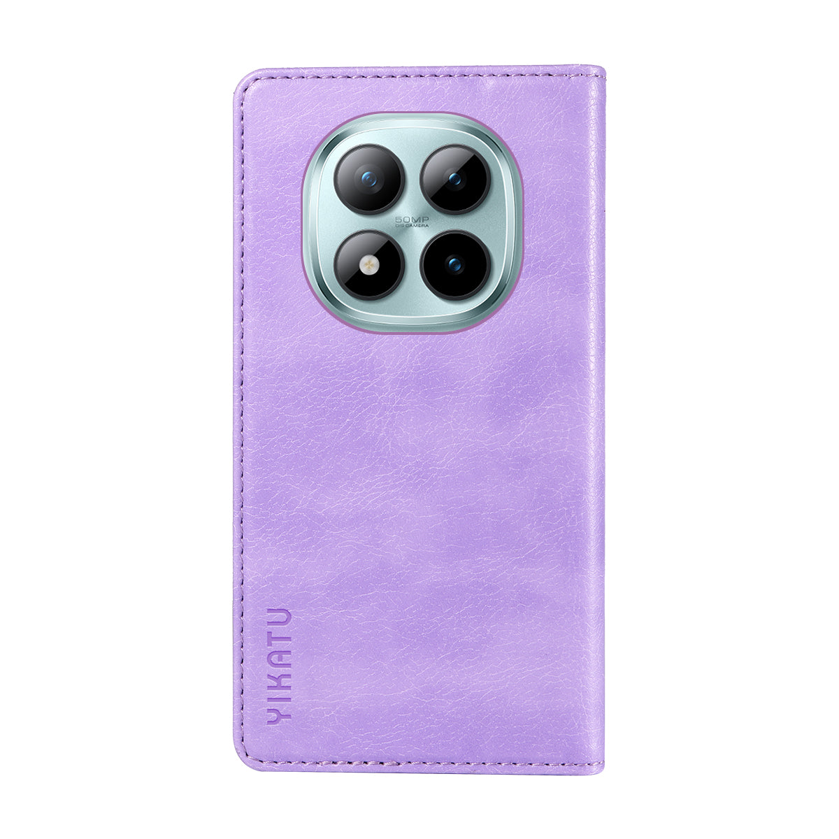 For Xiaomi Poco M8 Pro 5G / Redmi Note 15 Pro+ 5G (Global) Wallet Case YIKATU YK-006 Magnetic Closure Leather Phone Cover Litchi Texture - Purple