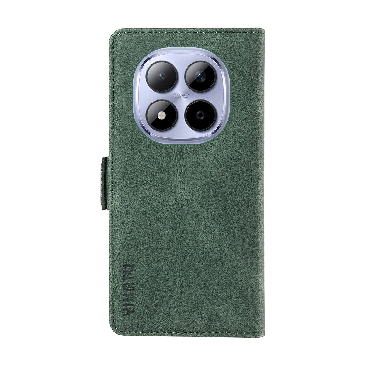 For Xiaomi Redmi Note 15 Pro 5G (Global) Leather Case YIKATU YK-005 Skin-touch Feeling Wallet Phone Cover - Green