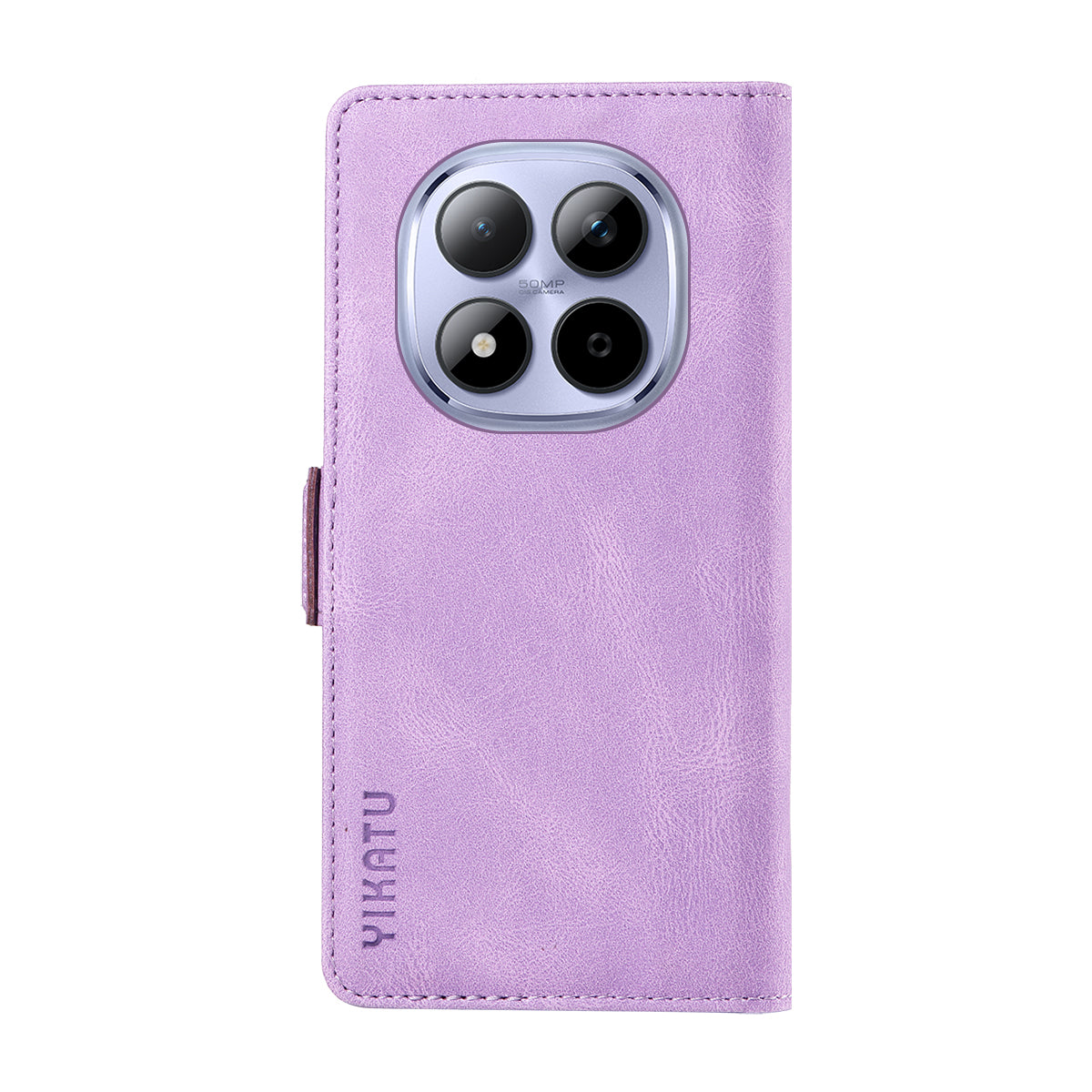 For Xiaomi Redmi Note 15 Pro 5G (Global) Leather Case YIKATU YK-005 Skin-touch Feeling Wallet Phone Cover - Purple