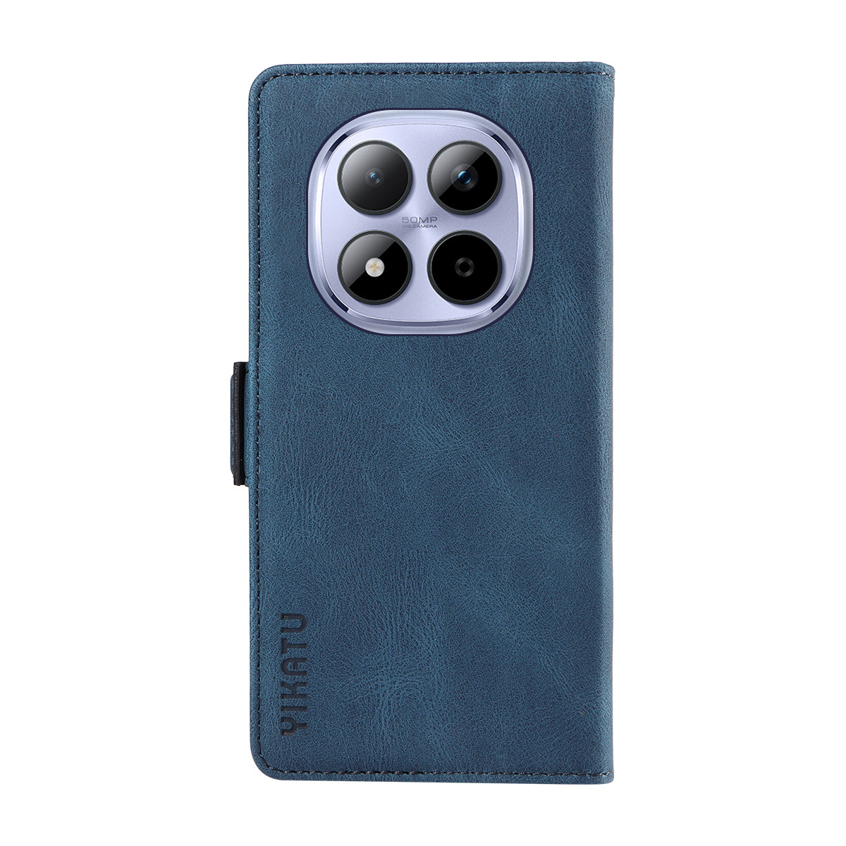 For Xiaomi Redmi Note 15 Pro 5G (Global) Leather Case YIKATU YK-005 Skin-touch Feeling Wallet Phone Cover - Blue
