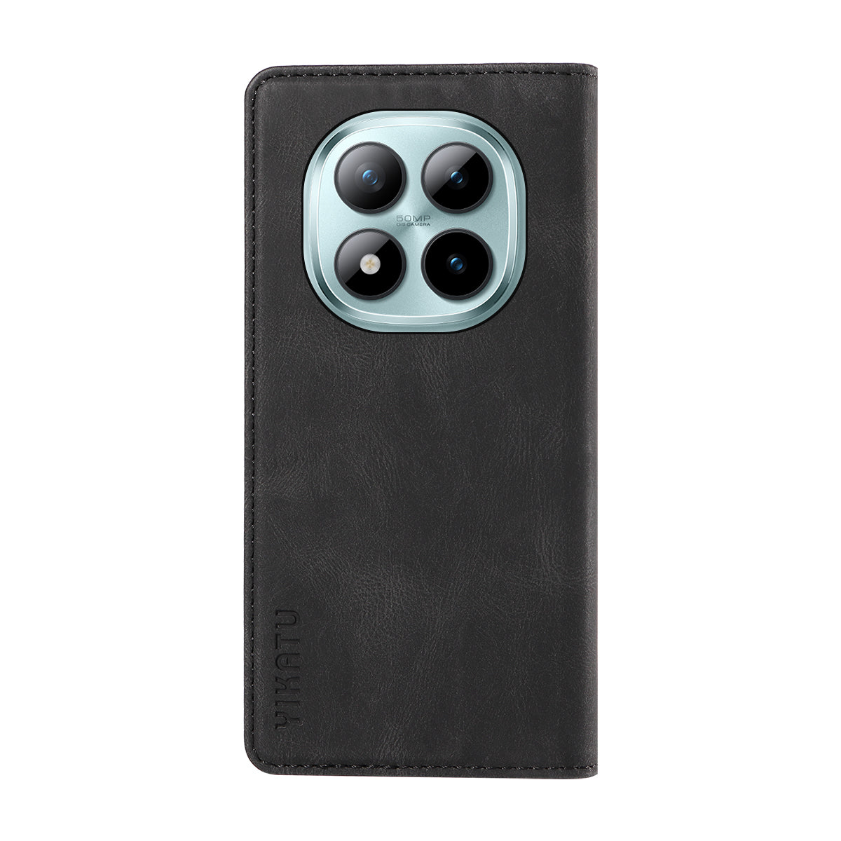 For Xiaomi Poco M8 Pro 5G / Redmi Note 15 Pro+ 5G (Global) Leather Cover YIKATU YK-004 Skin-Touch Wallet Phone Cases - Black