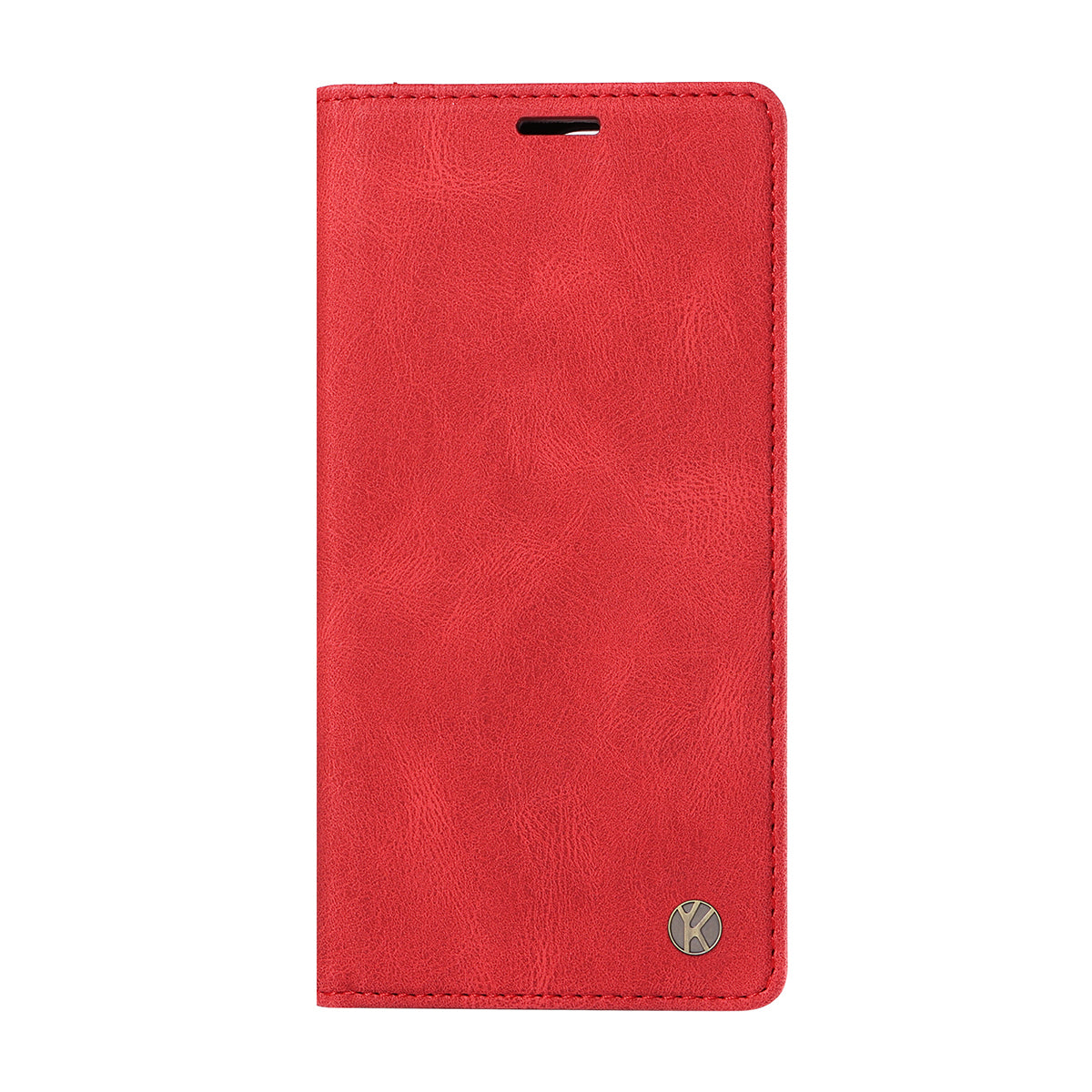 For Xiaomi Poco M8 Pro 5G / Redmi Note 15 Pro+ 5G (Global) Leather Cover YIKATU YK-004 Skin-Touch Wallet Phone Cases -  Red