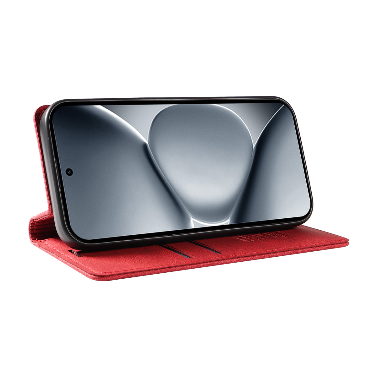 For Xiaomi Poco M8 Pro 5G / Redmi Note 15 Pro+ 5G (Global) Leather Cover YIKATU YK-004 Skin-Touch Wallet Phone Cases -  Red