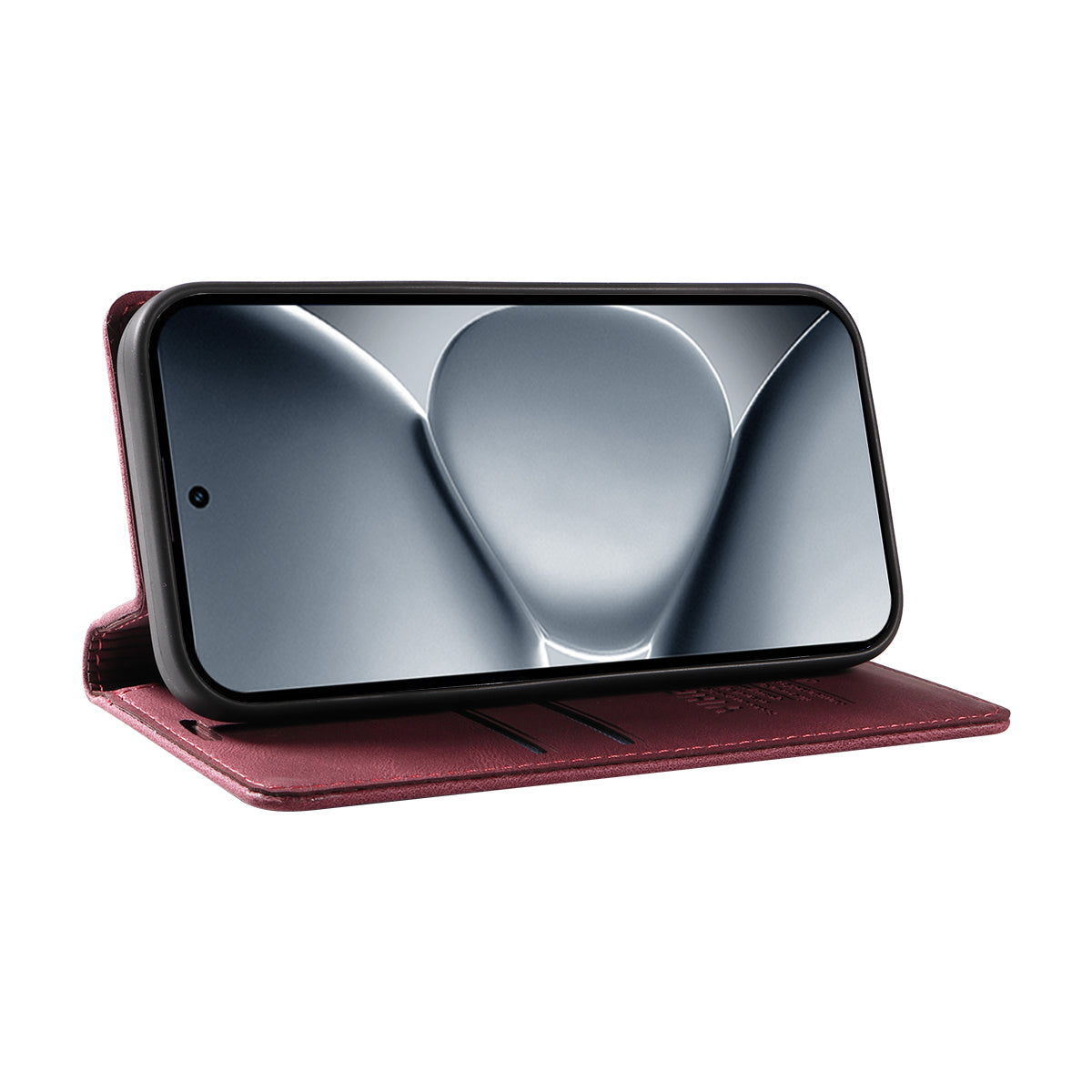 For Xiaomi Poco M8 Pro 5G / Redmi Note 15 Pro+ 5G (Global) Leather Cover YIKATU YK-004 Skin-Touch Wallet Phone Cases - Wine Red