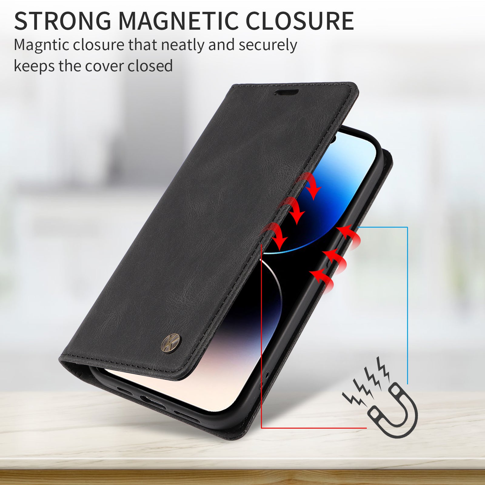 For Xiaomi Redmi Note 15 Pro 5G (Global) Leather Cover YIKATU YK-004 Skin-Touch Wallet Phone Cases - Black