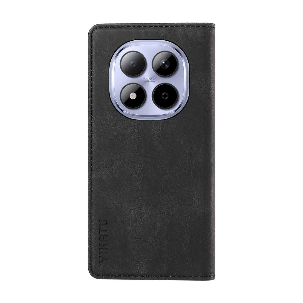 For Xiaomi Redmi Note 15 Pro 5G (Global) Leather Cover YIKATU YK-004 Skin-Touch Wallet Phone Cases - Black