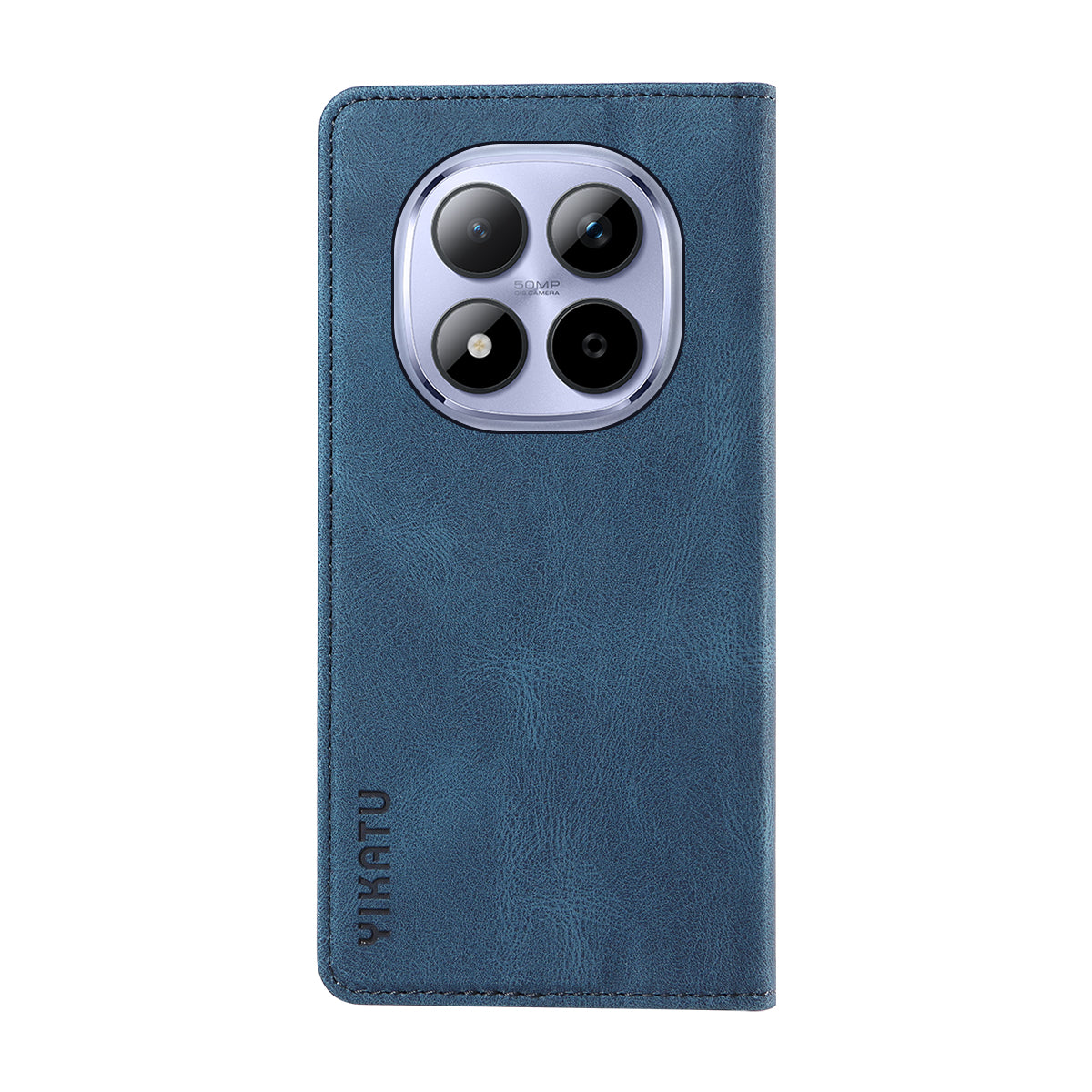 For Xiaomi Redmi Note 15 Pro 5G (Global) Leather Cover YIKATU YK-004 Skin-Touch Wallet Phone Cases - Blue